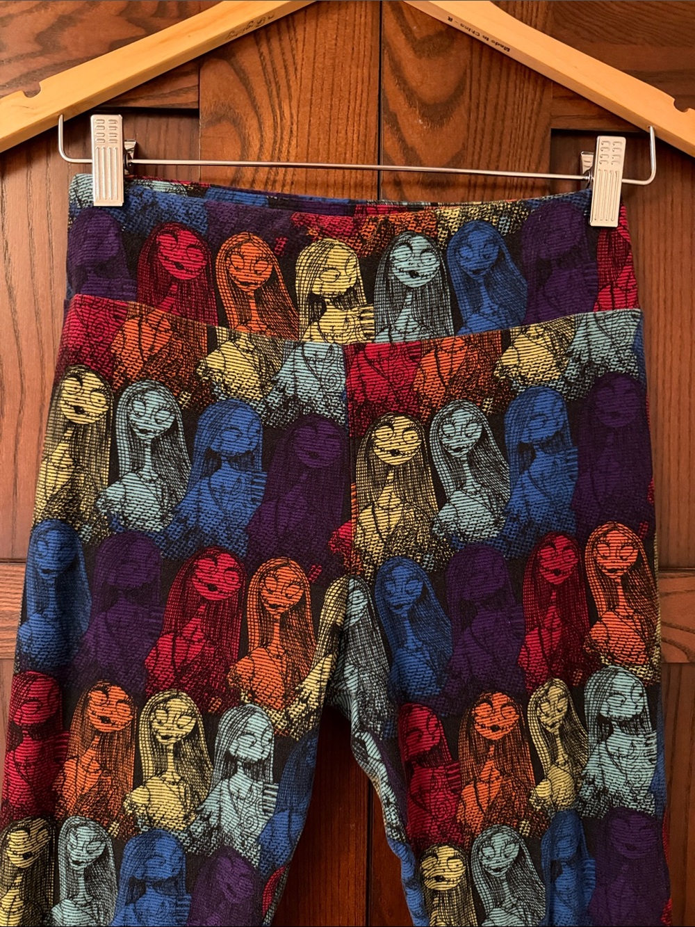 Lularoe Nightmare Before Christmas Sally Rainbow Leggings One Size